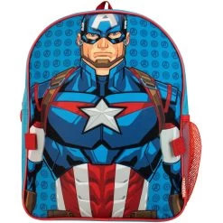 Captain America Backpack And Lunch Bag Set 15 Captain America Backpack And Lunch Bag Set -Children Products Shop AVEN1991 Captain America Backpack and Lunchbag Set Front