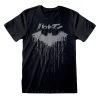 Batman Mens T-Shirt - Distressed Logo -Children Products Shop BAT00081TSB