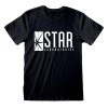 Mens The Flash T-Shirt - STAR Lab 2 Mens The Flash T-Shirt - STAR Lab -Children Products Shop FLT00936TSB TheFlashTVSeries StarLaboratories BlackUnisexTee