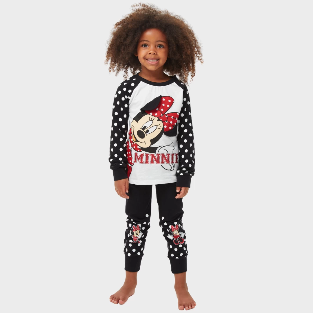Girls Disney Minnie Mouse Pyjamas 3 Girls Disney Minnie Mouse Pyjamas