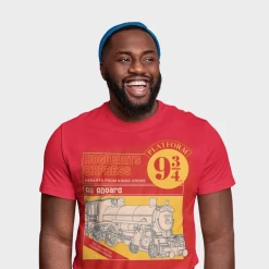 Mens Harry Potter T-Shirt - Hogwarts Express Manual