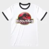 Jurassic Park Logo Ringer T-Shirt -Children Products Shop JUP00455RGW