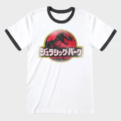 Jurassic Park Logo Ringer T-Shirt