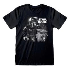 Mens Star Wars The Mandalorian T-Shirt - Mando & Grogu