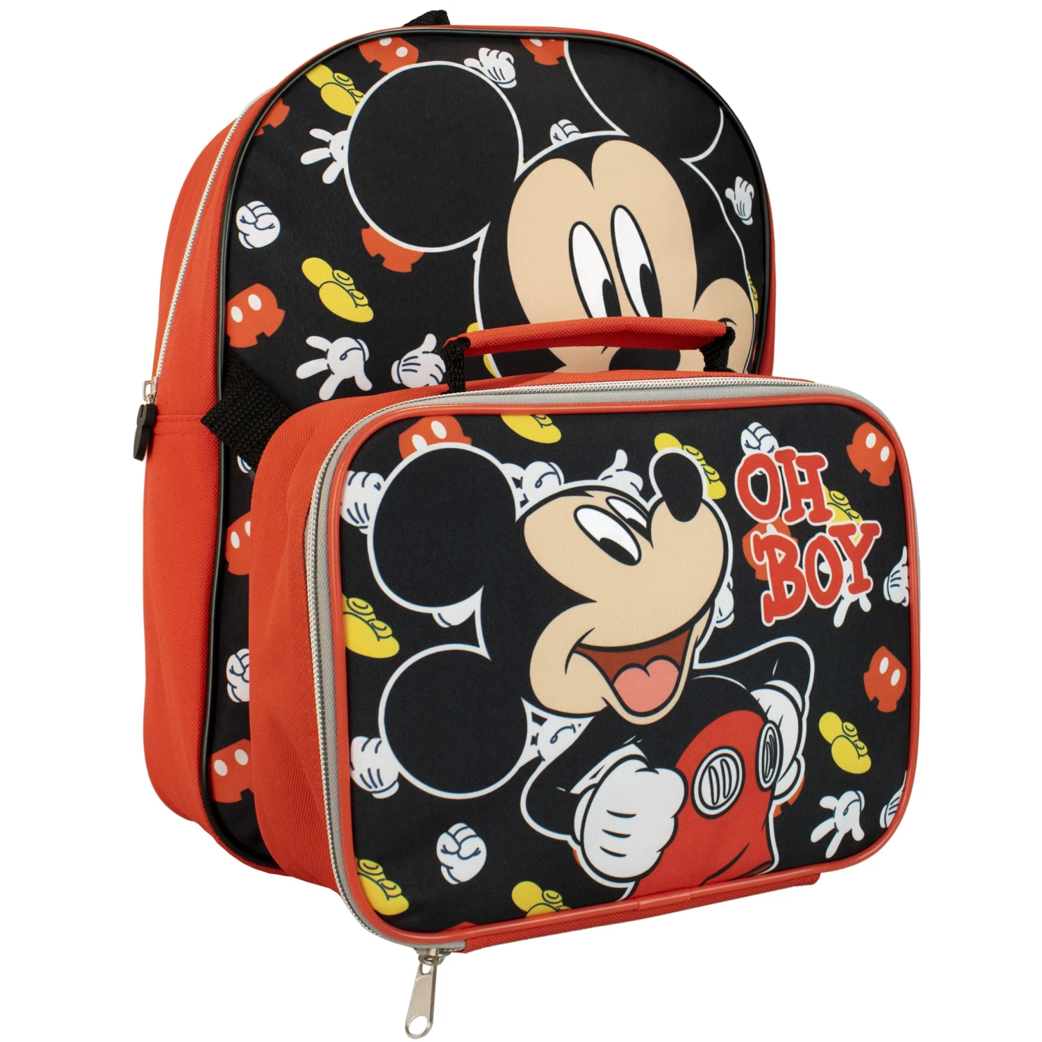 Disney Mickey Mouse Backpack And Lunch Bag Set 3 Disney Mickey Mouse Backpack And Lunch Bag Set