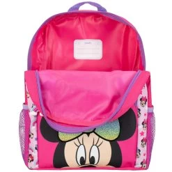 Disney Minnie Mouse Backpack -Children Products Shop MINNIEMOUSE1681 Minnie Mouse Rainbow Backpack Open