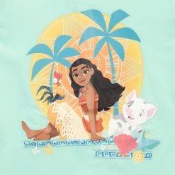 Disney Moana Pyjama Set - Snuggle Fit -Children Products Shop MOPJ3197 Moana Pyjamas top close up