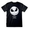 Mens Nightmare Before Christmas T-Shirt - Jack Skellington -Children Products Shop NBX00038TSB