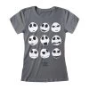Ladies Nightmare Before Christmas T-Shirt - Many Faces Of Jack 1 Ladies Nightmare Before Christmas T-Shirt - Many Faces Of Jack -Children Products Shop NBX00039SKC