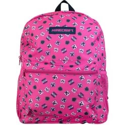 Girls Minecraft Backpack - 4 Piece Set 13 Girls Minecraft Backpack - 4 Piece Set -Children Products Shop NDMIN80342 Minecraft Backpack front