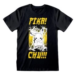 Mens Pokemon T-Shirt - Pikachu Electric