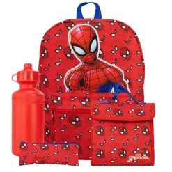 Marvel Spiderman 4 Piece Backpack Set