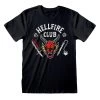 Netflix Stranger Things Hellfire Club Logo Unisex T-shirt -Children Products Shop STR04724TSB StrangerThings HellfireClubLogoBlack