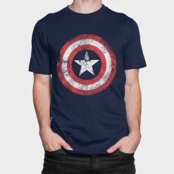 Mens Captain America T-Shirt - Shield -Children Products Shop avts4800