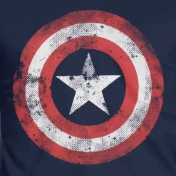 Mens Captain America T-Shirt - Shield -Children Products Shop avts4800 Captain America T Shirt close