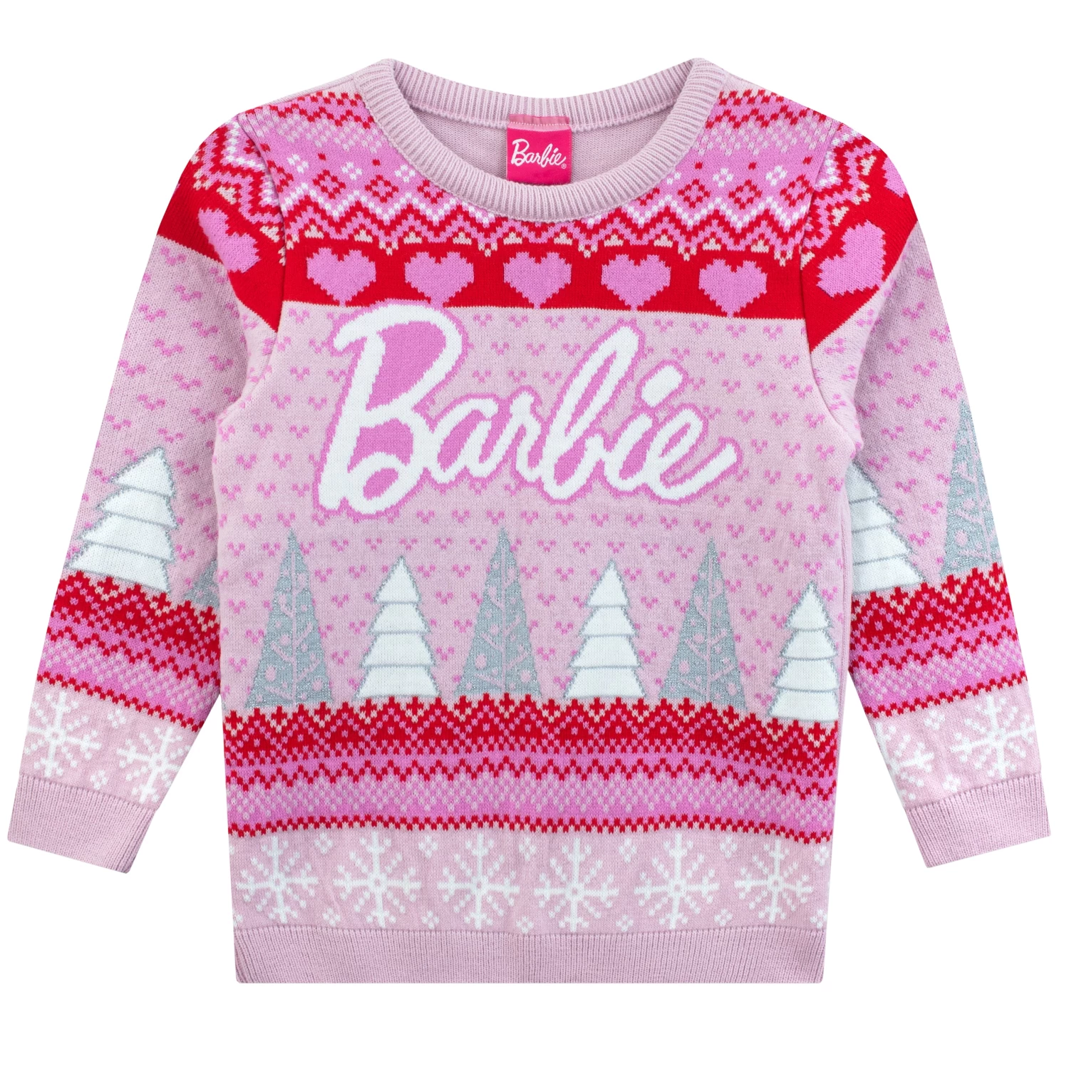 Girls Barbie Christmas Jumper 3 Girls Barbie Christmas Jumper