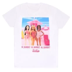 Womens Barbie Graphic T-Shirt 9 Womens Barbie Graphic T-Shirt -Children Products Shop bats5567 Barbie Heroes tee White 2