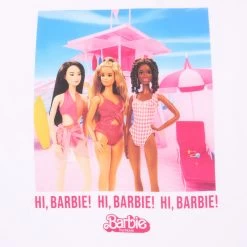 Womens Barbie Graphic T-Shirt 10 Womens Barbie Graphic T-Shirt -Children Products Shop bats5567 Barbie Heroes tee White 3
