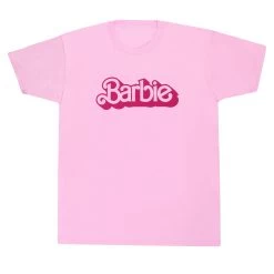 Womens Barbie Logo T-Shirt -Children Products Shop bats7467 Barbie pink Heroes tee 2