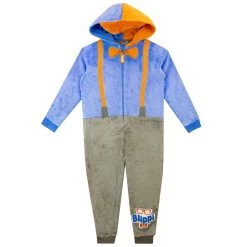 Blippi Onesie -Children Products Shop blon3335 Blippi Onesie Front Hood Up x