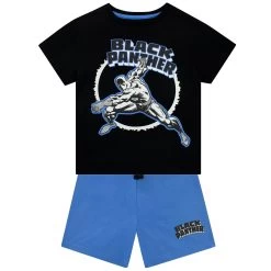 Black Panther T-Shirt And Shorts Set