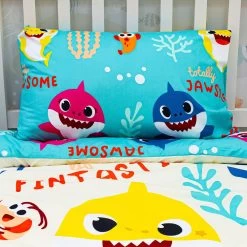 Kids Baby Shark Single Duvet Set 7 Kids Baby Shark Single Duvet Set -Children Products Shop bsbd60380001 Baby Shark bedding pillow