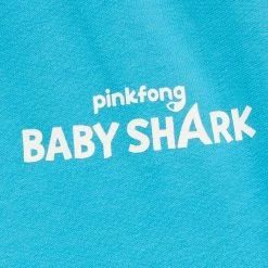 Baby Shark Sweatshirt And Jogger Set -Children Products Shop bssj2154 Baby Shark Sweatshirt and Joggers Bottoms Close Up