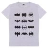 DC Comics Batman Distressed Logo Evolution Adults T-Shirt -Children Products Shop dc comics batman distressed logo evolution adults t shirt popgear 29149298950219