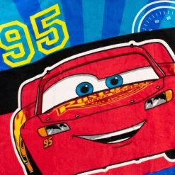 Disney Cars Towel Poncho -Children Products Shop dcpo98780001 Cars Poncho Towel Front Close Up