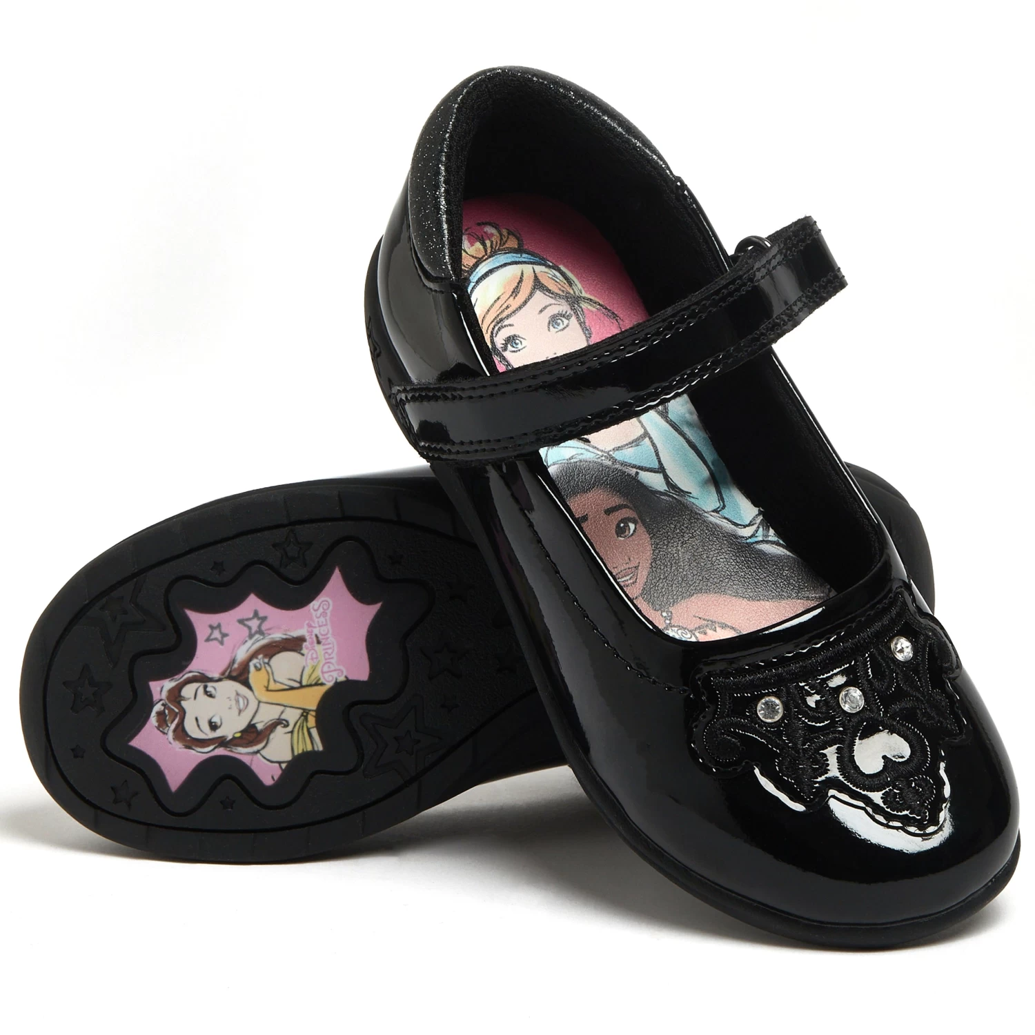 Girls Disney Princess School Shoes 3 Girls Disney Princess School Shoes