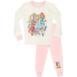 Girls Disney Princess Pyjamas - Snuggle Fit