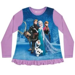 Disney Frozen Pyjamas -Children Products Shop dppj4824 Frozen Purple Pjs Top