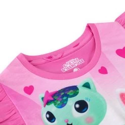 Gabby's Dollhouse Short Pyjamas -Children Products Shop gdpj2709 Gabbys Dollhouse Short Pyjamas 4