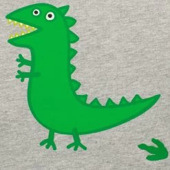 Kids George Pig Pyjama Set -Children Products Shop gppj3575 George Pig PJS V3 top back close up