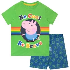 Peppa Pig George Pig Short Pyjamas - Be Cool, Be Brave