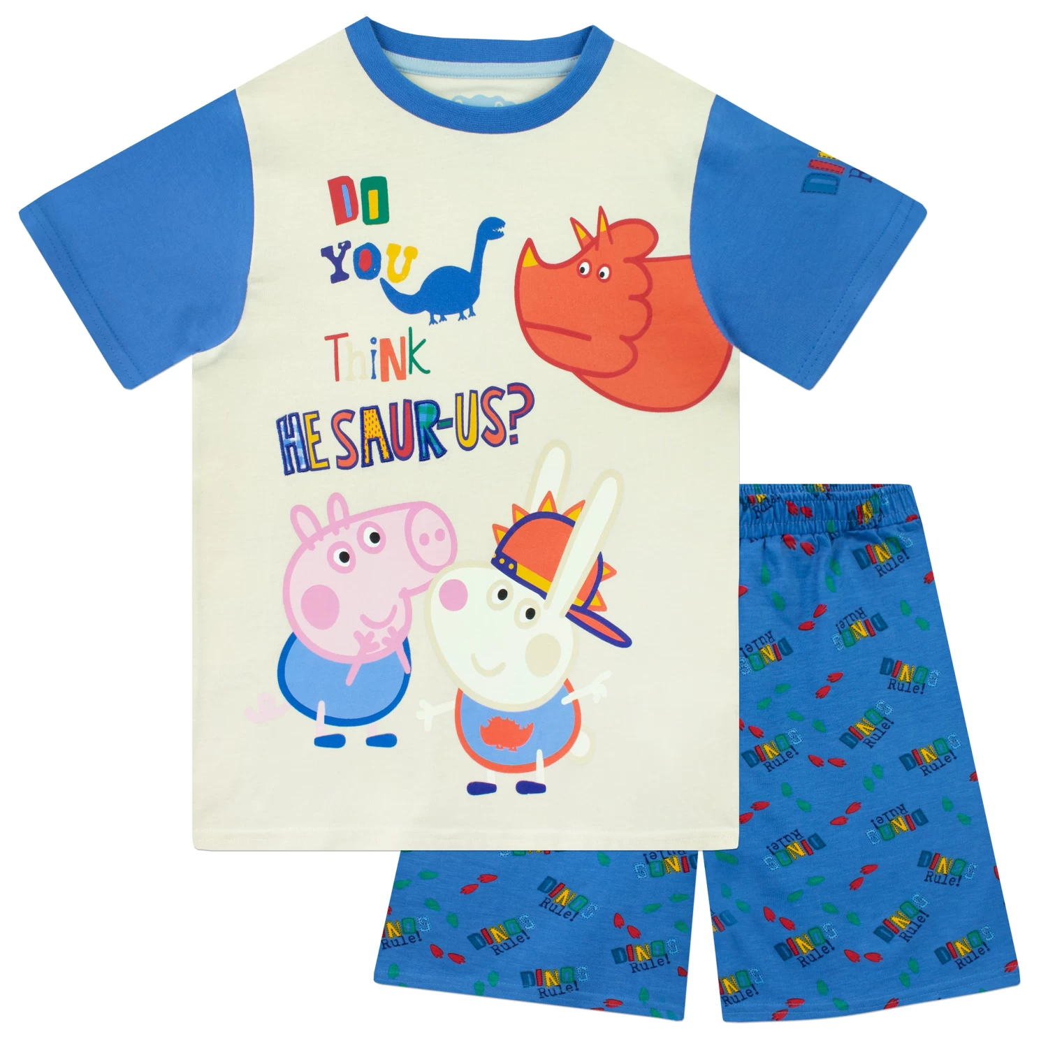 Peppa Pig George Pig Dino Short Pyjama Set 3 Peppa Pig George Pig Dino Short Pyjama Set