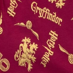 Harry Potter Short Pyjamas - Gryffindor -Children Products Shop hppj9999 Harry Potter PJs bottoms close up
