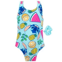 Disney Lilo And Stitch Swimsuit And Scrunchie Set -Children Products Shop lsss8545 Lilo and Stitch Swimsuit 1 Square