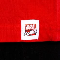 Mens Marvel Short Pyjamas -Children Products Shop mapj2133 Mens Marvel Pyjamas Model Closeup2