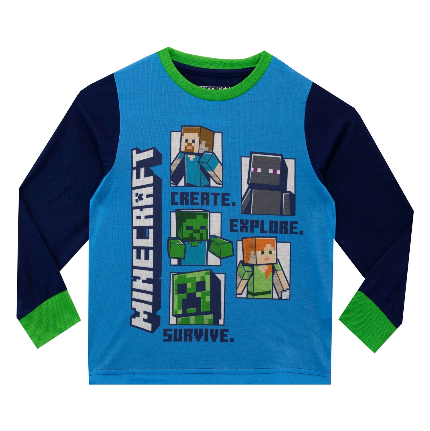 Minecraft Boys Pyjama Set - Creeper 4 Minecraft Boys Pyjama Set - Creeper - Image 2