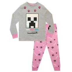 Girls Minecraft Pyjamas -Children Products Shop mcpj4359 Girls Minecraft Pjs x