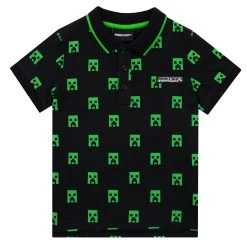 Minecraft Creeper Polo Shirt