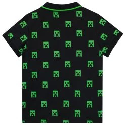 Minecraft Creeper Polo Shirt -Children Products Shop mcps1516 minecraft polo 5