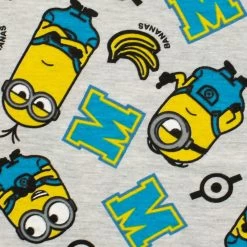 Minions PJs -Children Products Shop mipj1145 Boys Minions Pyjamas Bottoms Close Up