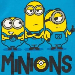 Minions PJs -Children Products Shop mipj1145 Boys Minions Pyjamas Top Close Up