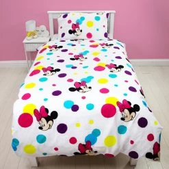 Kids Disney Minnie Mouse Single Duvet Set -Children Products Shop mmbd6781 Minnie Exc Bedding 1 Square