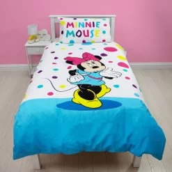 Kids Disney Minnie Mouse Single Duvet Set
