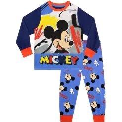 Disney Mickey Mouse Pyjamas And Dressing Gown Set -Children Products Shop mmdg7552 Mickey Mouse PJs x