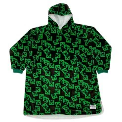 Adults Minecraft Fleece Hoodie Blanket