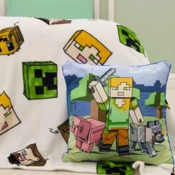 Minecraft Fleece Blanket -Children Products Shop mmfl99320001 Minecraft Fleece Blanket 3
